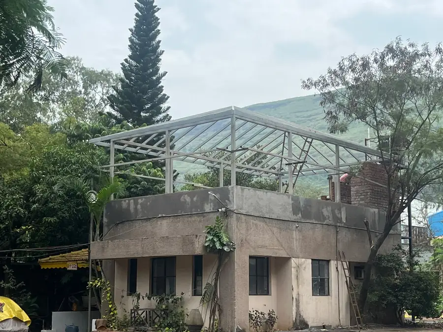 Rooftop canopy and skylight frame fabricated in MS